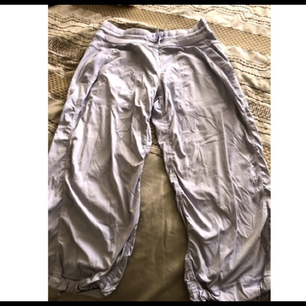 lululemon light purple crop pants RN 106259